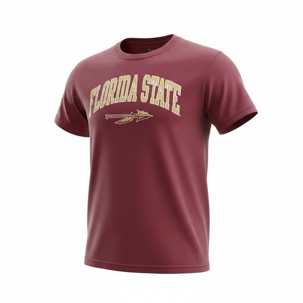 Champion Florida State T-Shirt Unisex Size Large Garnet No Side Seams  EXCELLENT